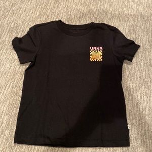 Black with colored vans tee